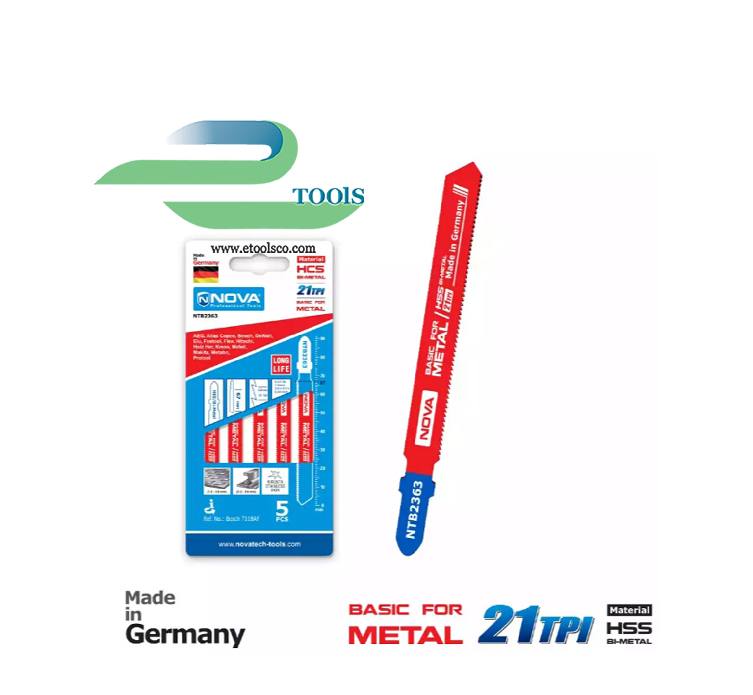 تیغ اره عمود بر آهن نووا مدل NTB 2363